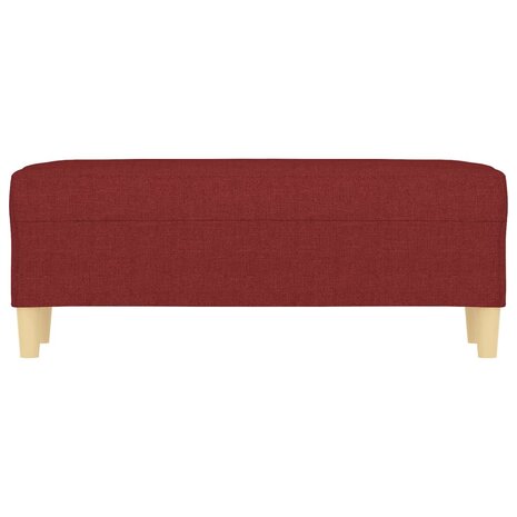 Bankje 100x35x41 cm stof wijnrood 3