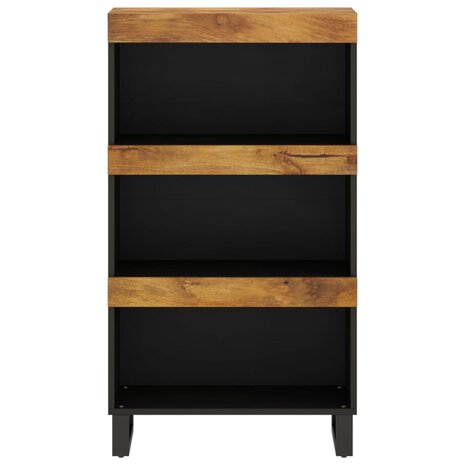 Bijzetkast 60x33x107 cm massief mangohout 3