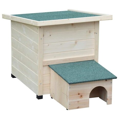 @pet Egelhuis XL 53x65x52cm Hout Wit 1