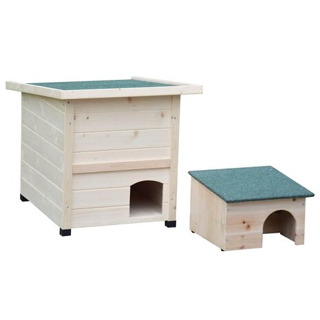 @pet Egelhuis XL 53x65x52cm Hout Wit 4