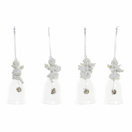 Kerstversiering DKD Home Decor Hars Kristal Engel (4 pcs) (5 x 5 x 10.5 cm) 1