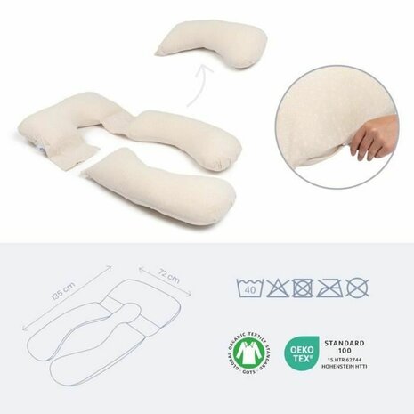 Borstvoedingskussen Doomoo Beige XXL (2 Stuks) 5