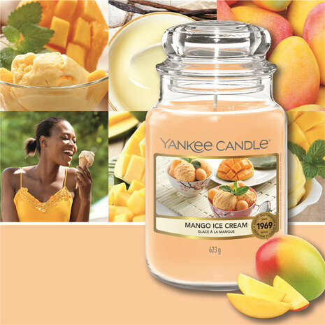 Geurkaars Yankee Candle Mango Ice Cream 623 g 3