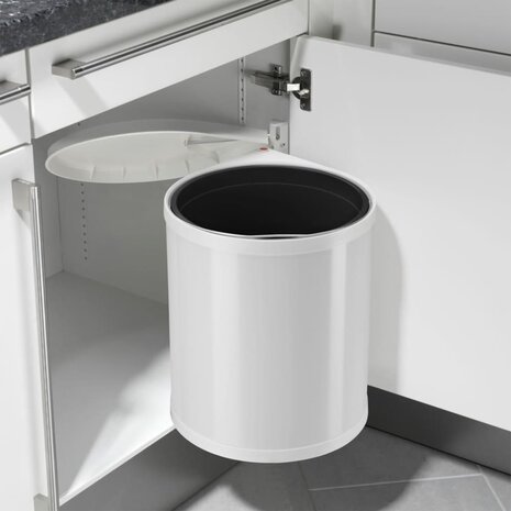 Hailo Inbouw afvalemmer Compact-Box maat M 15 L wit 3555-001 4