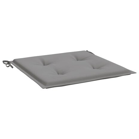 Tuinstoelkussens 2 st 40x40x3 cm oxford stof grijs 5