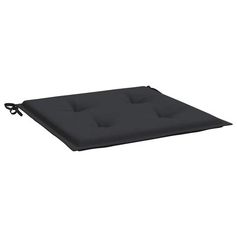 Tuinstoelkussens 2 st 40x40x3 cm oxford stof zwart 5