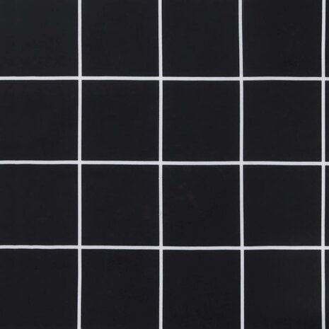 Stoelkussens 2 st ruitpatroon 40x40x7 cm stof zwart 8
