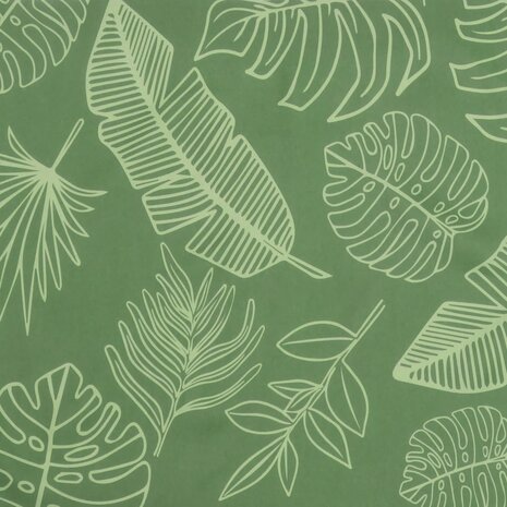 Stoelkussens 2 st bladpatroon 40x40x7 cm stof 8