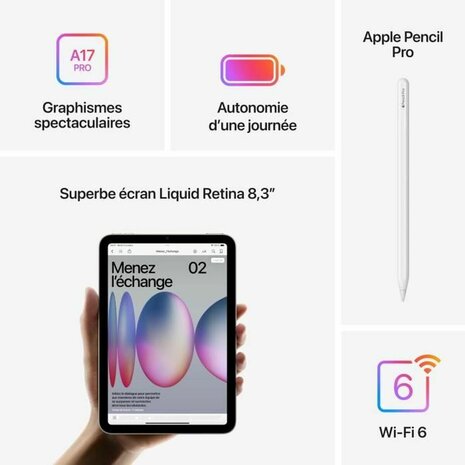 Tablet Apple iPad mini 8,3" 256 GB Wit 4