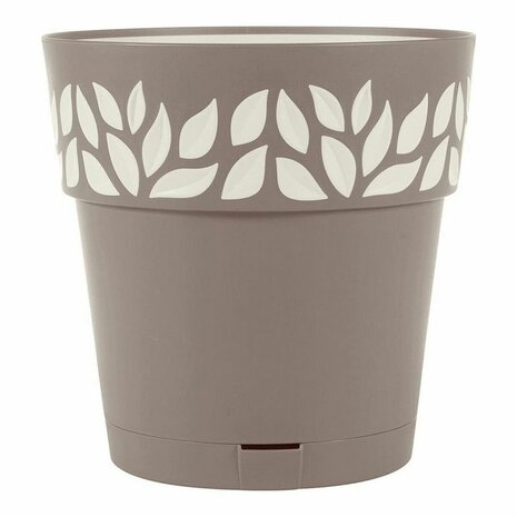 Zelfwaterende bloempot Stefanplast 3920111 Bruin Beige Plastic 19 x 19 x 19 cm 1