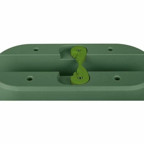 Bloempot EDA Groen Plastic Ovaal Modern 4