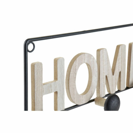 Wandkapstok DKD Home Decor Ijzer Hout MDF Loft (45 x 5 x 14 cm) 2