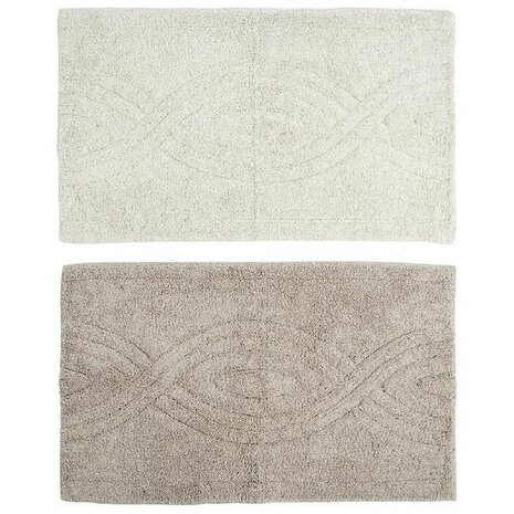 Tapijt DKD Home Decor Bruin Beige Katoen (2 pcs) (80 x 50 x 2 cm) 1