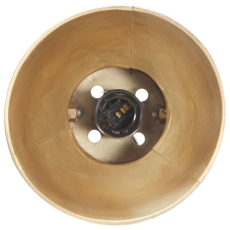Wandlamp industrieel E27 65x25 cm messingkleurig 6