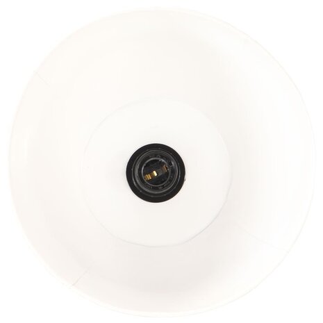 Vloerlamp E27 massief mangohout wit 8