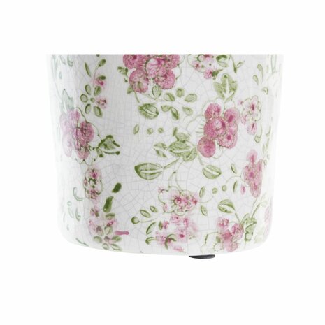 Vaas DKD Home Decor Wit Groen Kastanjebruin Keramiek Shabby Chic (14 x 14 x 25 cm) 3