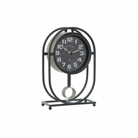 Tafelklok DKD Home Decor Kristal Zwart Ijzer (16.5 x 7 x 25 cm) 1
