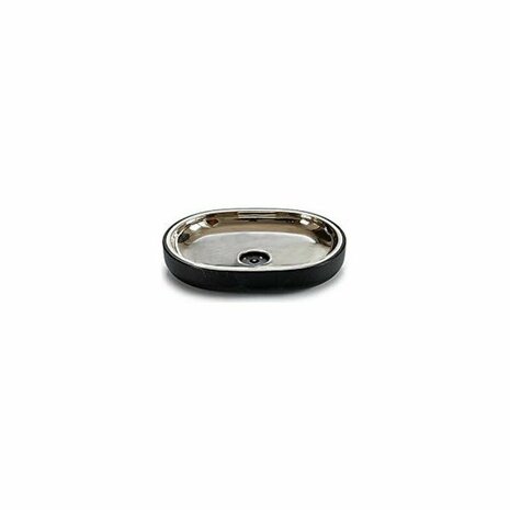 Zeepschaal Zilverkleurig Roestvrij staal Plastic 9,5 x 2,5 x 13 cm 2