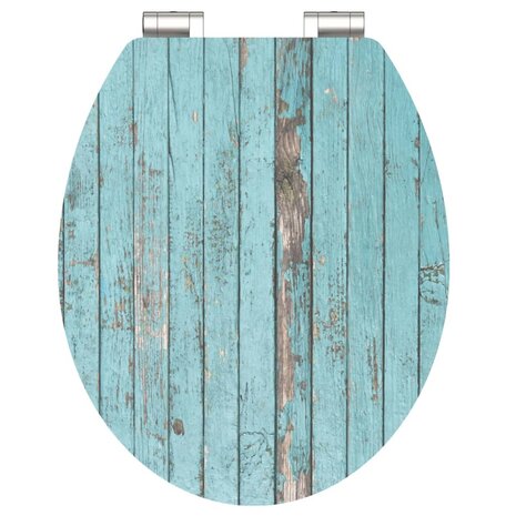 SCHÜTTE Toiletbril met soft-close BLUE WOOD MDF hoogglans 1