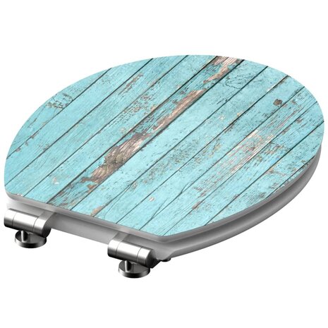 SCHÜTTE Toiletbril met soft-close BLUE WOOD MDF hoogglans 2