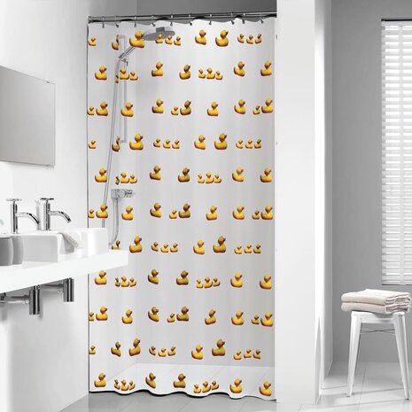 Sealskin Douchegordijn Duckling 180x200 cm geel 1