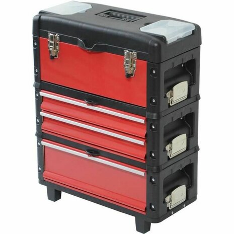 Gereedschapstrolley Defpro Modulair Stapelbaar 3 Onderdelen 2
