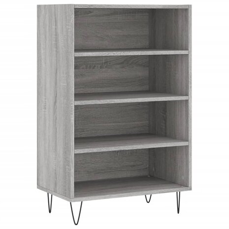 Hoge kast 57x35x90 cm bewerkt hout grijs sonoma eikenkleurig 2