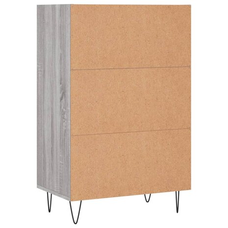 Hoge kast 57x35x90 cm bewerkt hout grijs sonoma eikenkleurig 6