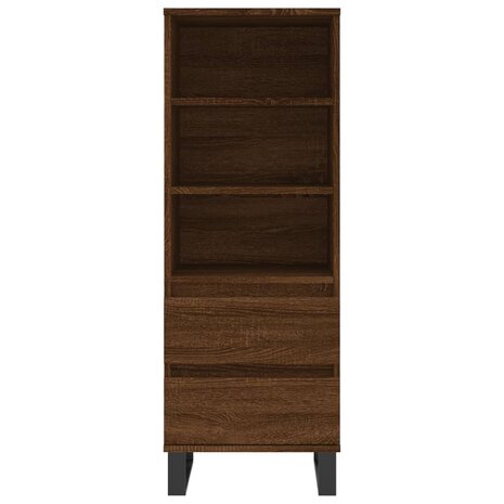 Hoge kast 40x36x110 cm bewerkt hout bruineiken 5