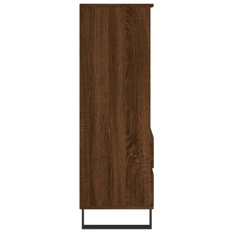 Hoge kast 40x36x110 cm bewerkt hout bruineiken 7