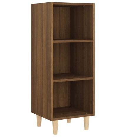 Dressoir 34,5x32,5x90 cm bewerkt hout bruin eikenkleur 2