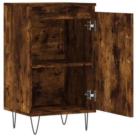 Dressoir 40x35x70 cm bewerkt hout gerookt eikenkleurig 6