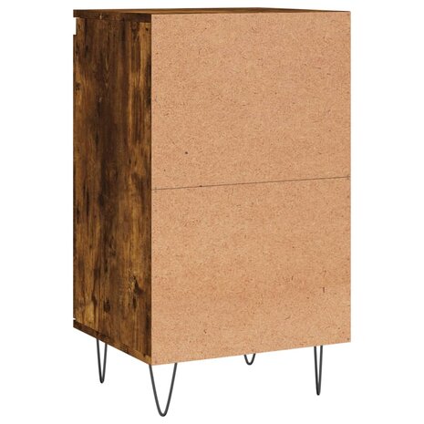 Dressoir 40x35x70 cm bewerkt hout gerookt eikenkleurig 8