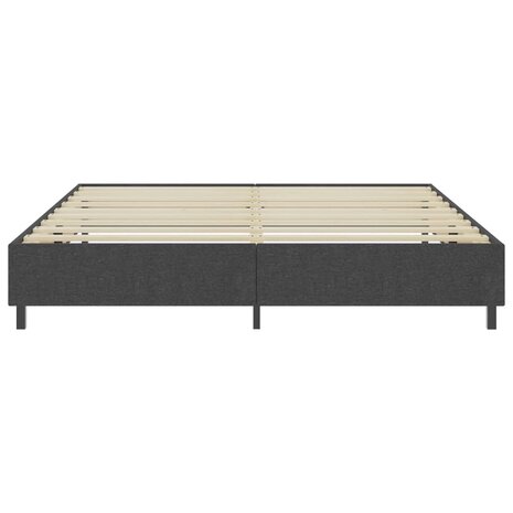 Boxspringframe stof grijs 200x200 cm 4