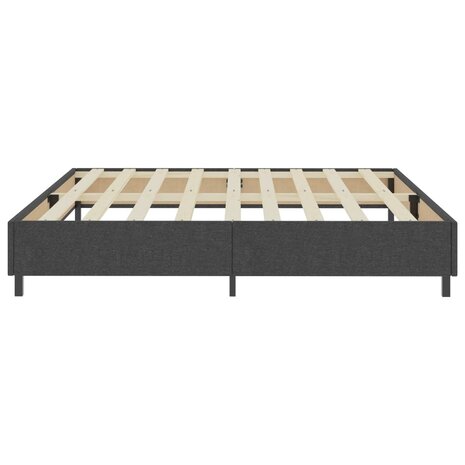 Boxspringframe stof grijs 200x200 cm 5