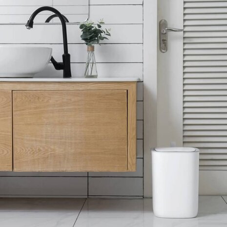 EKO Afvalbak met sensor Morandi 12 L wit 1