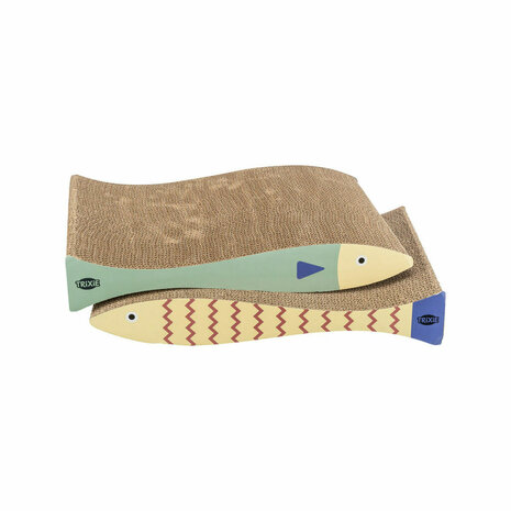 Krabpaal voor Katten Trixie Crème Munt Karton 40 × 30 × 11 cm (2 Onderdelen) (2 Stuks) 1