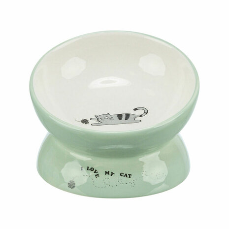Voerbak voor honden Trixie Wit Groen Ø 13 cm 150 ml 1
