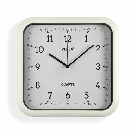 Muurklok Versa Wit Plastic Kwarts 3,5 x 28,5 x 29,5 cm 1