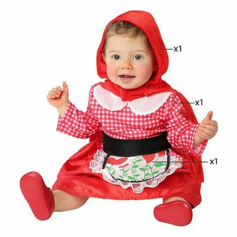 Kostuums voor Baby&apos;s Rood Fantasie - Maat: 12-24 Maanden - Maat: 12-24 Maanden 2
