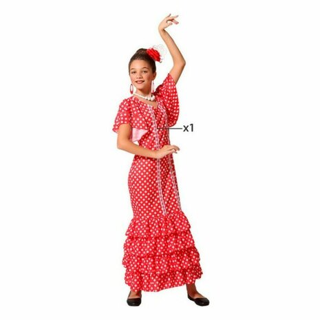 Kostuums voor Kinderen Flamenco danser - Maat: 10-12 Jaar - Maat: 10-12 Jaar 4