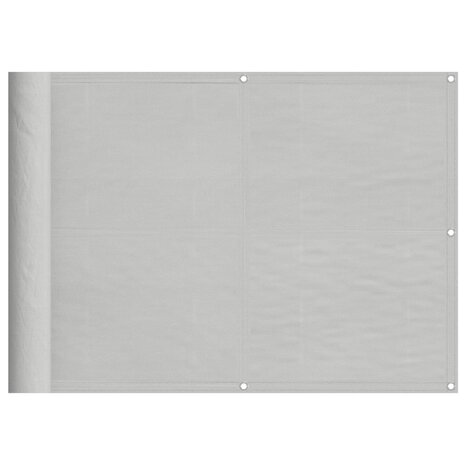 Balkonscherm 75x300 cm 100% oxford polyester lichtgrijs 2