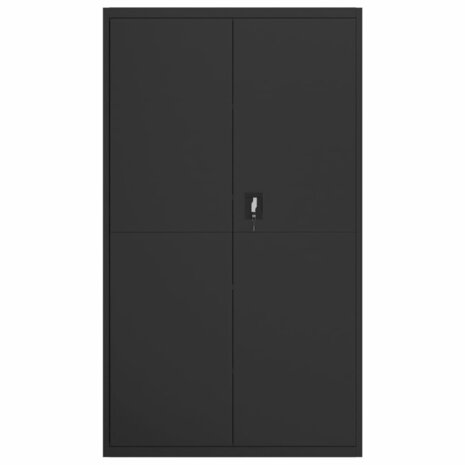 Archiefkast 105x40x180 cm staal zwart 3
