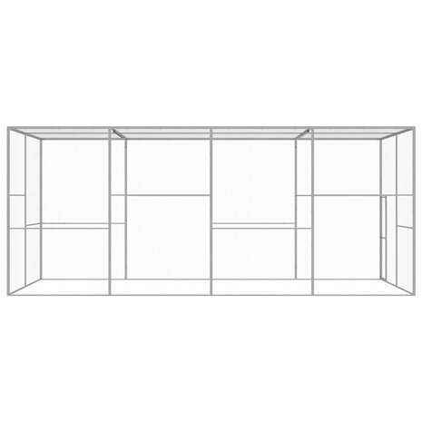 Kattenkooi 6x3x2,5 m gegalvaniseerd staal 3