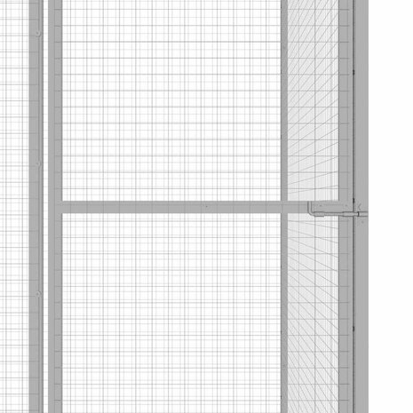 Kattenkooi 6x3x2,5 m gegalvaniseerd staal 4