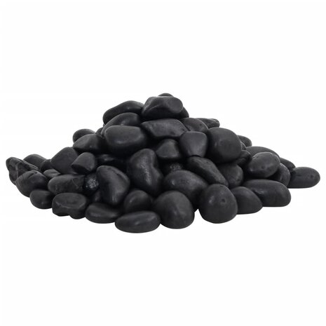 Kiezelstenen gepolijst 2-5 cm 10 kg zwart 2