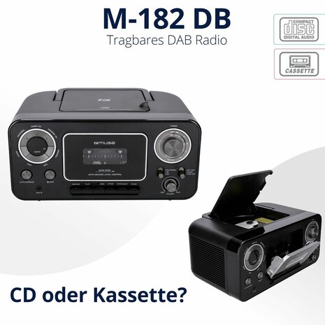 Radio met cassettespeler Muse M-182RDC 2