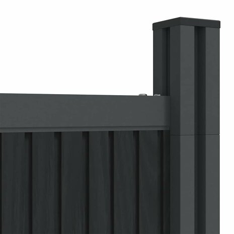 Schuttingpaneel 353x186 cm HKC grijs 9