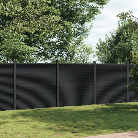 Schuttingpaneel 526x186 cm HKC grijs 1