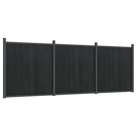 Schuttingpaneel 526x186 cm HKC grijs 2